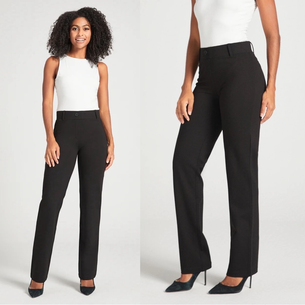 Betabrand • Classic DPYP™ Dress Pant Yoga Pant straight leg black pull on